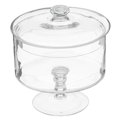 Recipient pentru prajituri, Transparent, 20x19 cm