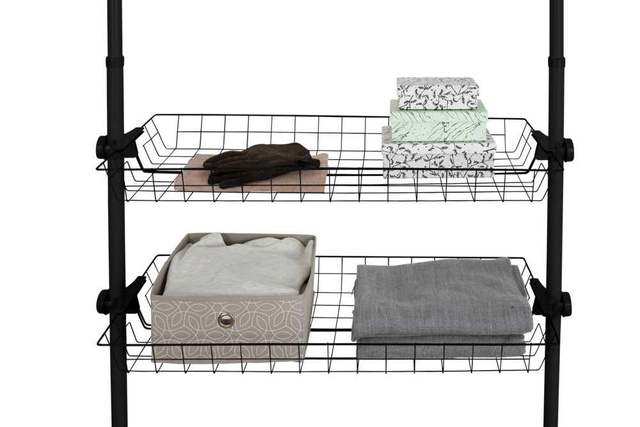 Coș pentru dulap, HERKULES 2 piese, 83x38x8cm, WENKO