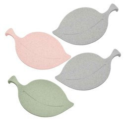 Farfurioare pentru gustare LEAF-ON - set de 4, KOZIOL