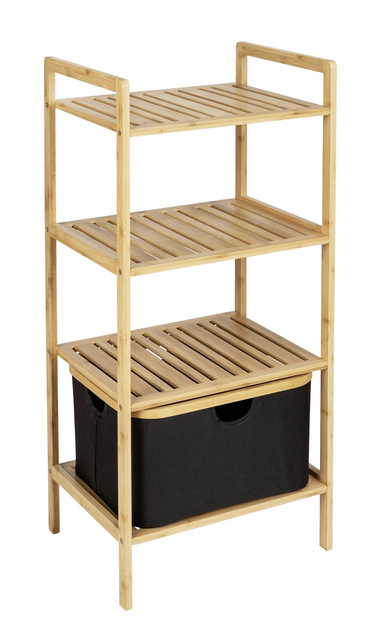 Raft de baie cu 3 niveluri, bambus, Ecori, WENKO