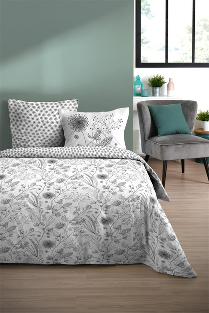 Set lenjerie de pat din bumbac, ULANI, 240 x 220 cm