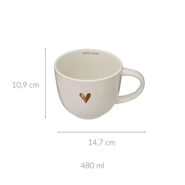 Cana mare de ceai FLORAL, 480 ml