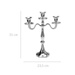 Candelabru argintiu, suport pentru 3 lumânări, 31 cm
