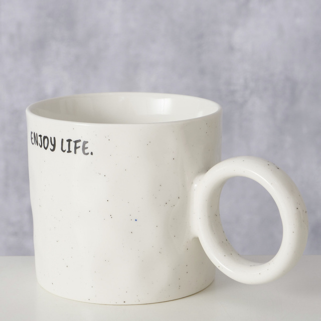 Cana ENJOY cu maner rotund, 360 ml