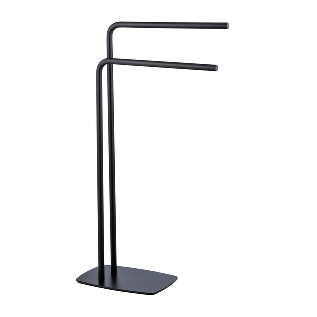 Suport pentru prosoape cu 2 bare, negru, IRIA, WENKO