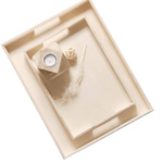 Set 2 tavi din lemn Simplicity