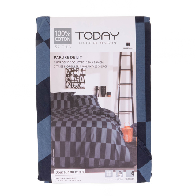 Lenjerie din bumbac SUNSHINE, dublă față, 220 x 240 cm