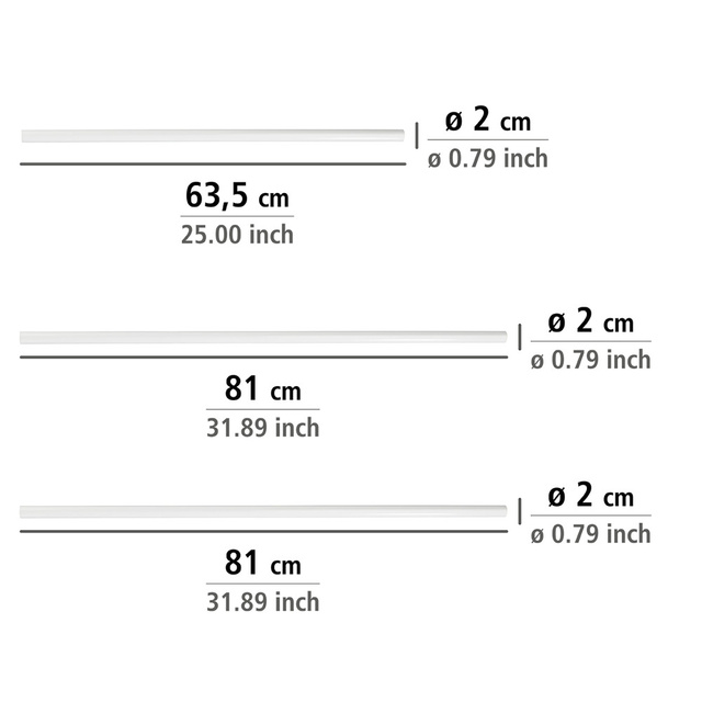 Colțar universal pentru perdea de duș, WENKO, alb