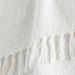 Cuvertură de pat Zamina cu franjuri, 125 x 150 cm, bumbac
