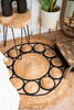 Covor boho rotund din iută, Ø 90 cm