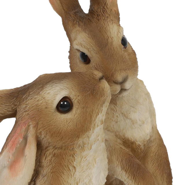 Figurină de grădină cu iepurași, 18 x 14 x 28 cm