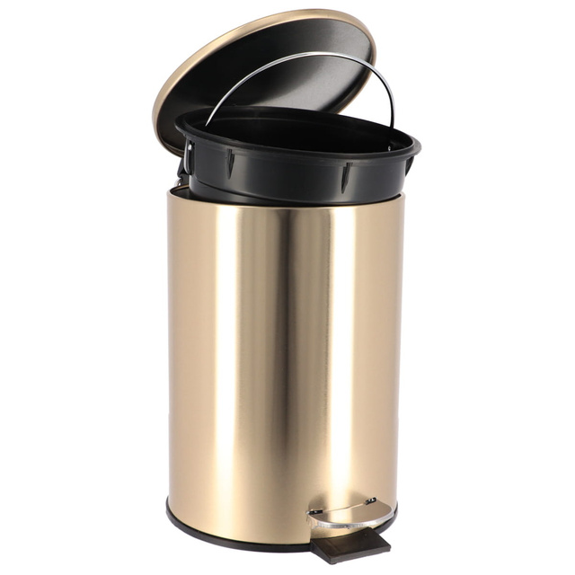 Coș de gunoi pentru baie, metalic, 3 l