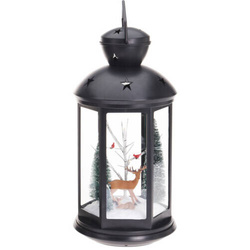 Lampion cu scenă festivă, 43 cm