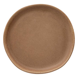 Farfurie din gresie maro, Ø 21 cm