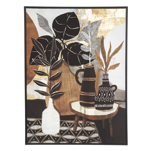 Poster cu rama, Masuta cu flori, 58 x 78 cm