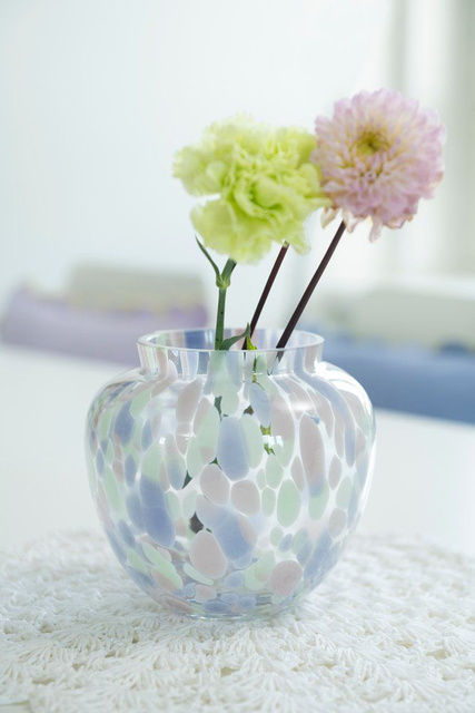 Vază de sticlă OMBRA, 15 cm, design unic