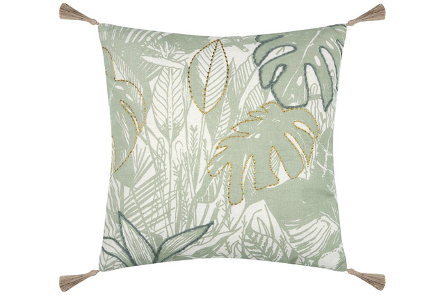 Perna decorativă BOTANYS cu franjuri, 40 x 40 cm