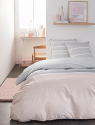 Lenjerie de pat din bumbac SOFT PINK, reversibila