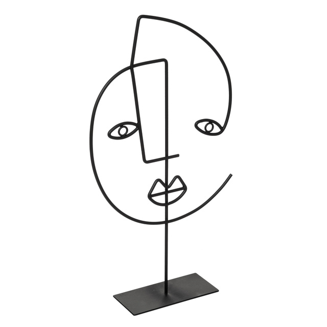 Decor metalic FACE ARTY, 38 cm