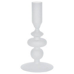 Sfeșnic din sticlă cu picior, 17 cm