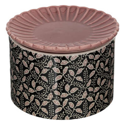 Cutie ceramica cu farfurie, Ø 12,5 cm