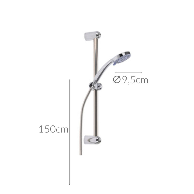 Set de dus cu 5 functii, Ø 9,5 cm