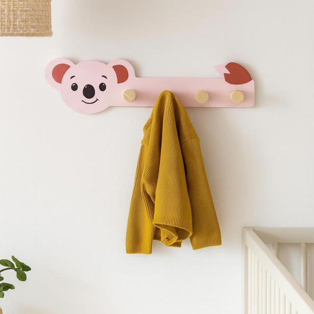 Umeraș pentru camera copiilor MINI ZOO, 35,5 x 6,5 x 10 cm, koala