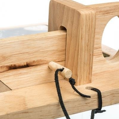 Tocator cu feliator, Maro, 26x10 cm, Secret de Gourmet