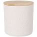 Borcan ceramic cu capac din bambus, Ø 10 x 10,5 cm