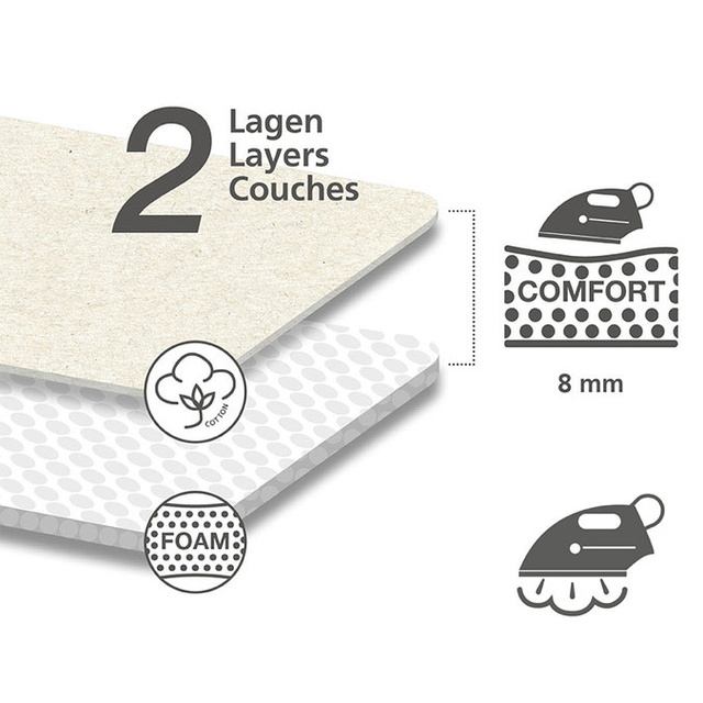 Masă de călcat CLASSIC BLACK, Gri,120 x 38 cm, WENKO