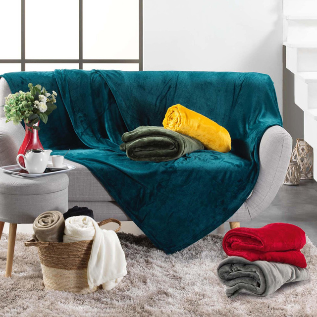 Cuvertura de pat din flanel FLANOU, 125 x 150 cm