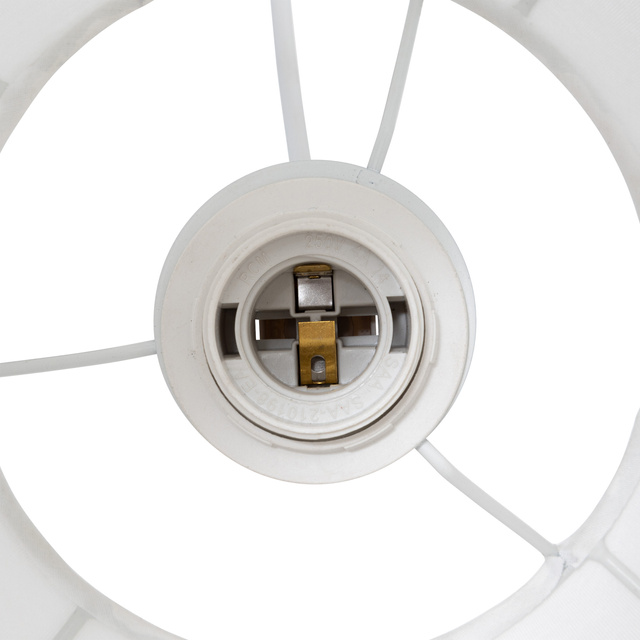 Lampă de tavan TOBIE cu abajur din bumbac, Ø 25 cm