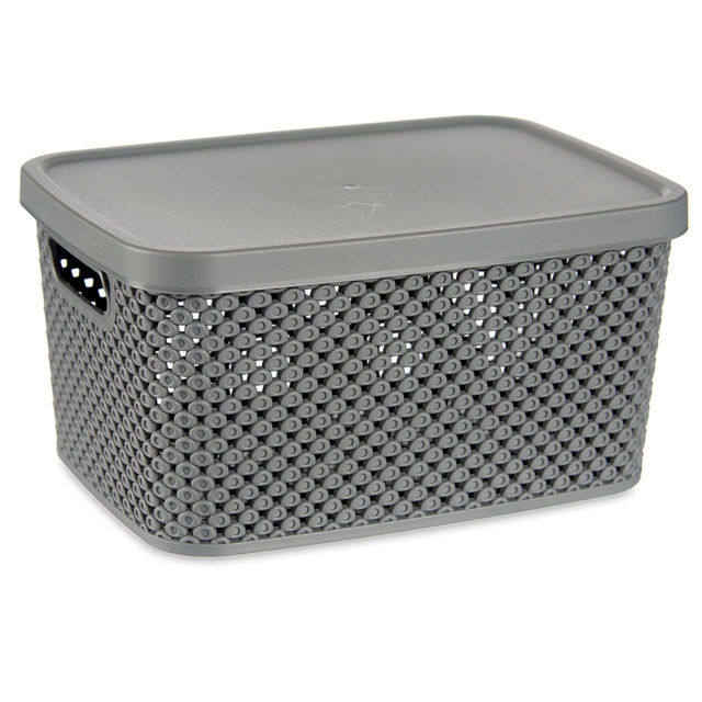 Cos din plastic cu capac, organizator, 3,5 l