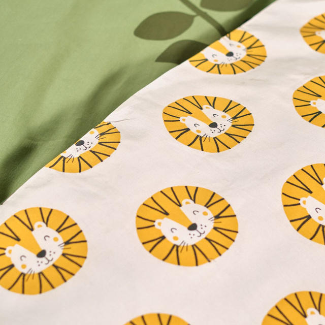 Lenjerie de pat pentru copii MAGIC JUNGLE, 100% bumbac, 140 x 200 cm