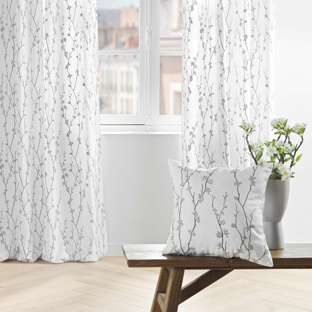 Perna decorativa SAKURA, creanga de cires, 45 x 45 cm