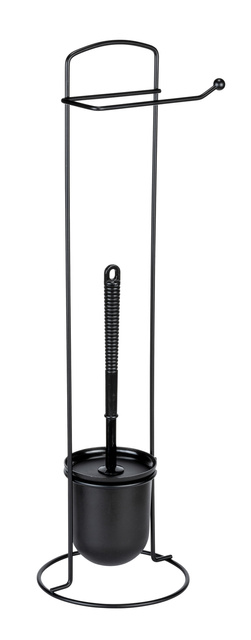 Suport metalic pentru hartie cu recipient perie toaleta 2in1 ZALEA
