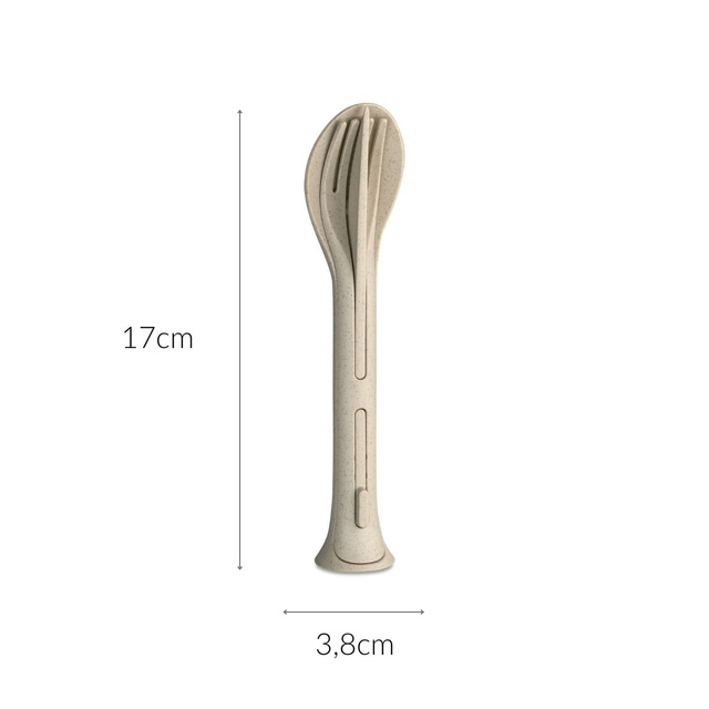 Set de tacamuri KLIKK ORGANIC, pliabil inteligent, 3 bucati, KOZIOL