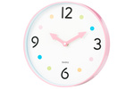 Ceas pentru camera copilului SAFI, Ø 25 cm, roz