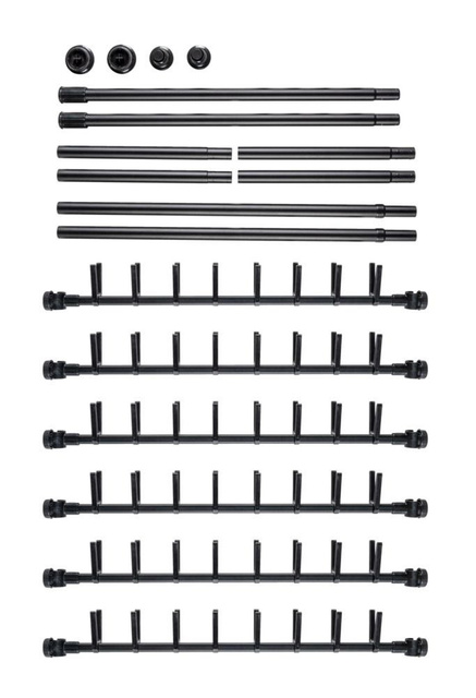 Suport pentru pantofi telescopic HERKULES, negru, inaltime 165 - 300 cm, WENKO