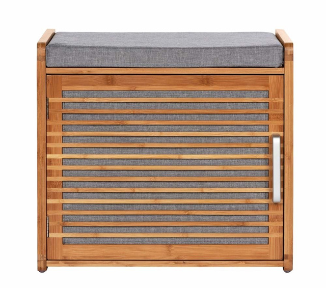 Dulap pentru pantofi din bambus BAHARI cu scaun, WENKO