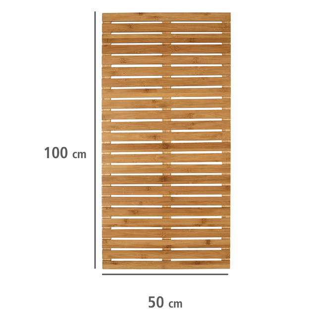 Platforma din lemn de bambus BAMBOO, 100 x 50 cm, natural, Wenko
