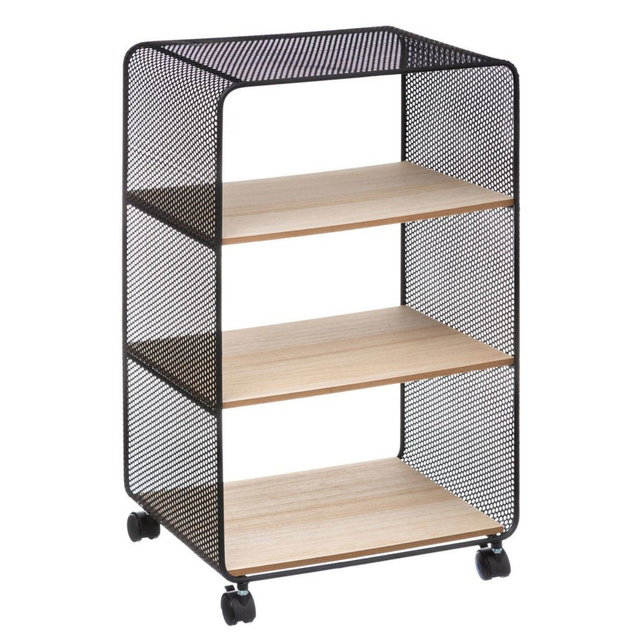 Dulap pe roți SOUTH BAY, 3 rafturi, structură ajurata