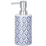 Dispenser de săpun de baie, recipient cu pompă și model decorativ - 360 ml, WENKO