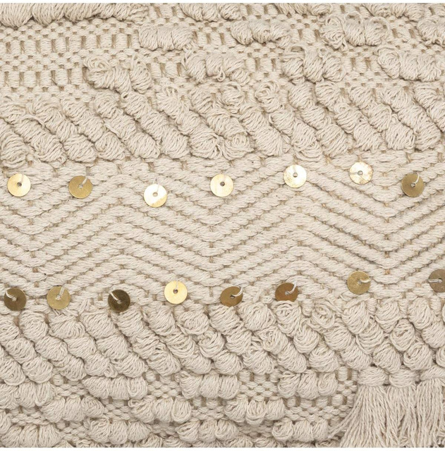 Pernă boho cu țesătură groasă, 30 x 50 cm