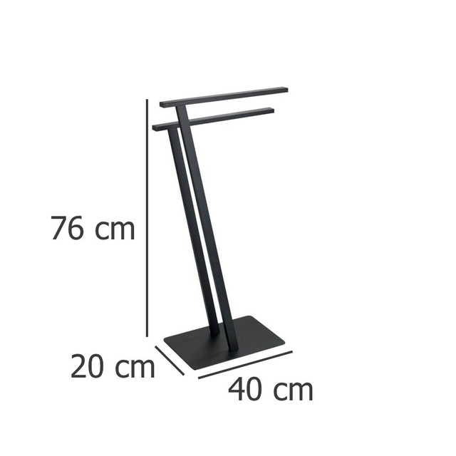 Suport prosoape LIRIO, negru, WENKO