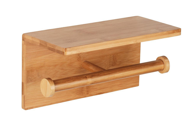 Suport pentru role de toaleta BAMBOO, bambus, Wenko
