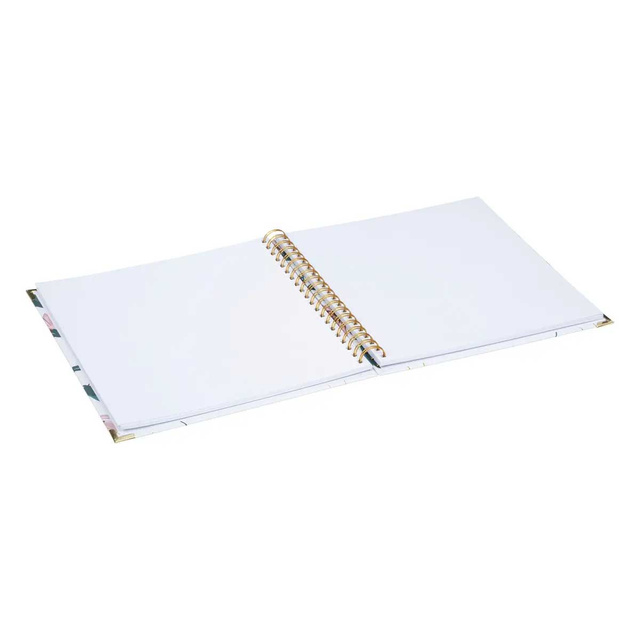 Album spiralat, cu 300 de poze, copertă cu flori