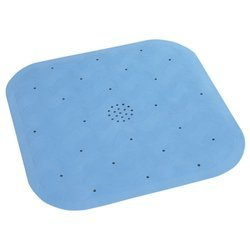 Covoare antiderapante pentru cada NATURAL RUBBER, 45 x 45 cm, albastru