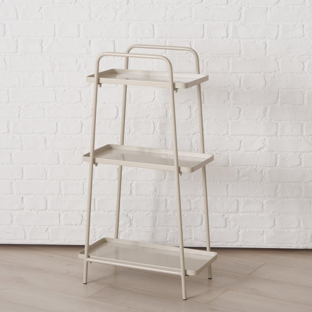 Etajera metalica pentru flori sau decoratiuni Bologna, 100 cm