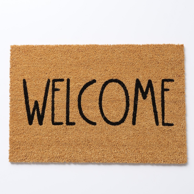 Covoraș, nucă de cocos, WELCOME, 40 x 60 cm